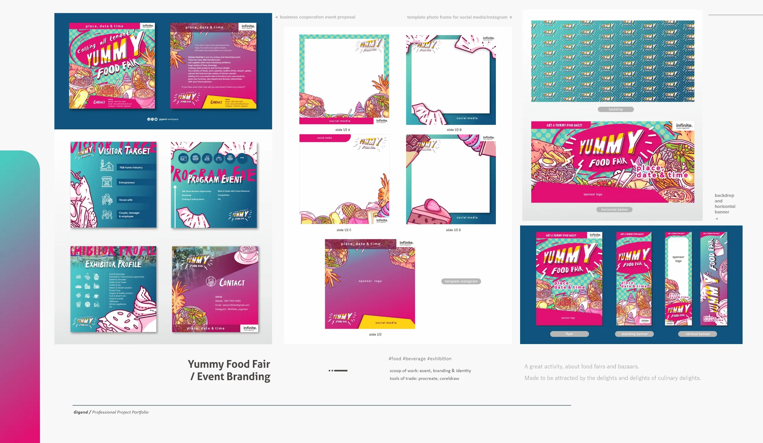 Yummy Food Fair Event Branding